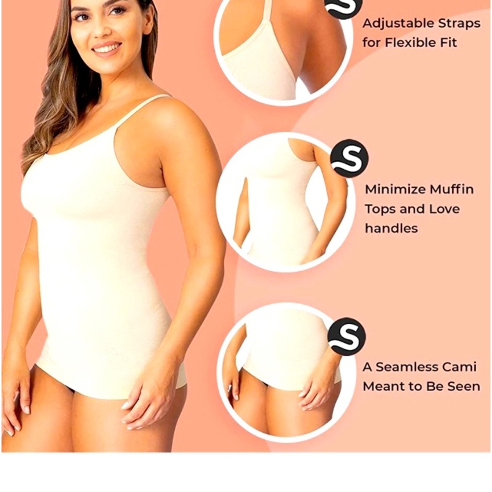 Shapermint Scoop Neck Cami M